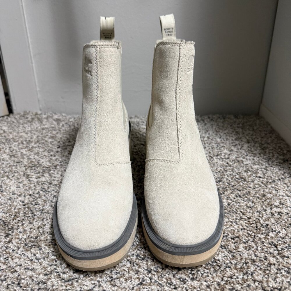 Sorel Hi-Line Heel Chelsea Boot Chalk, Ceramic Women 8.5 - Picture 8 of 12
